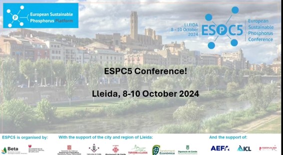 Dr. Rebeca Cobos from the University of León participated in the 5th European Sustainable Phosphorus Conference (ESPC5).